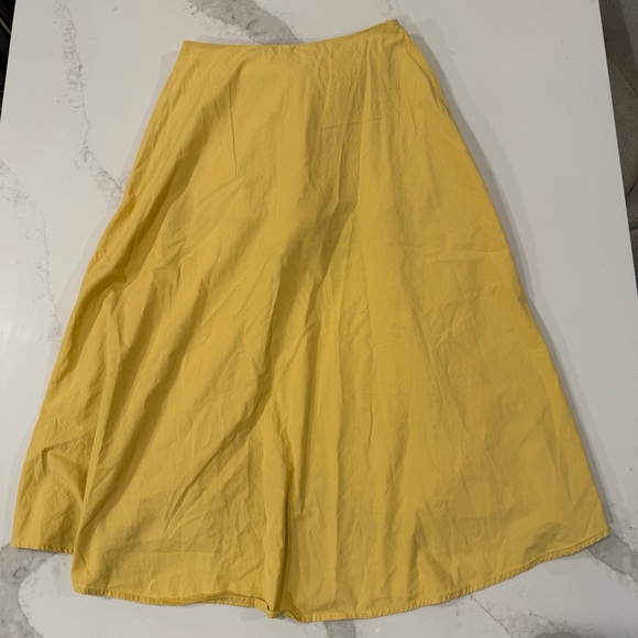 Free People Diggin This Skort High Rise Shorts Midi Skirt Women’s Small Yellow - Picture 12 of 12